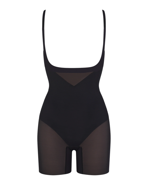 Open-Bust Mid-Thigh Bodysuit